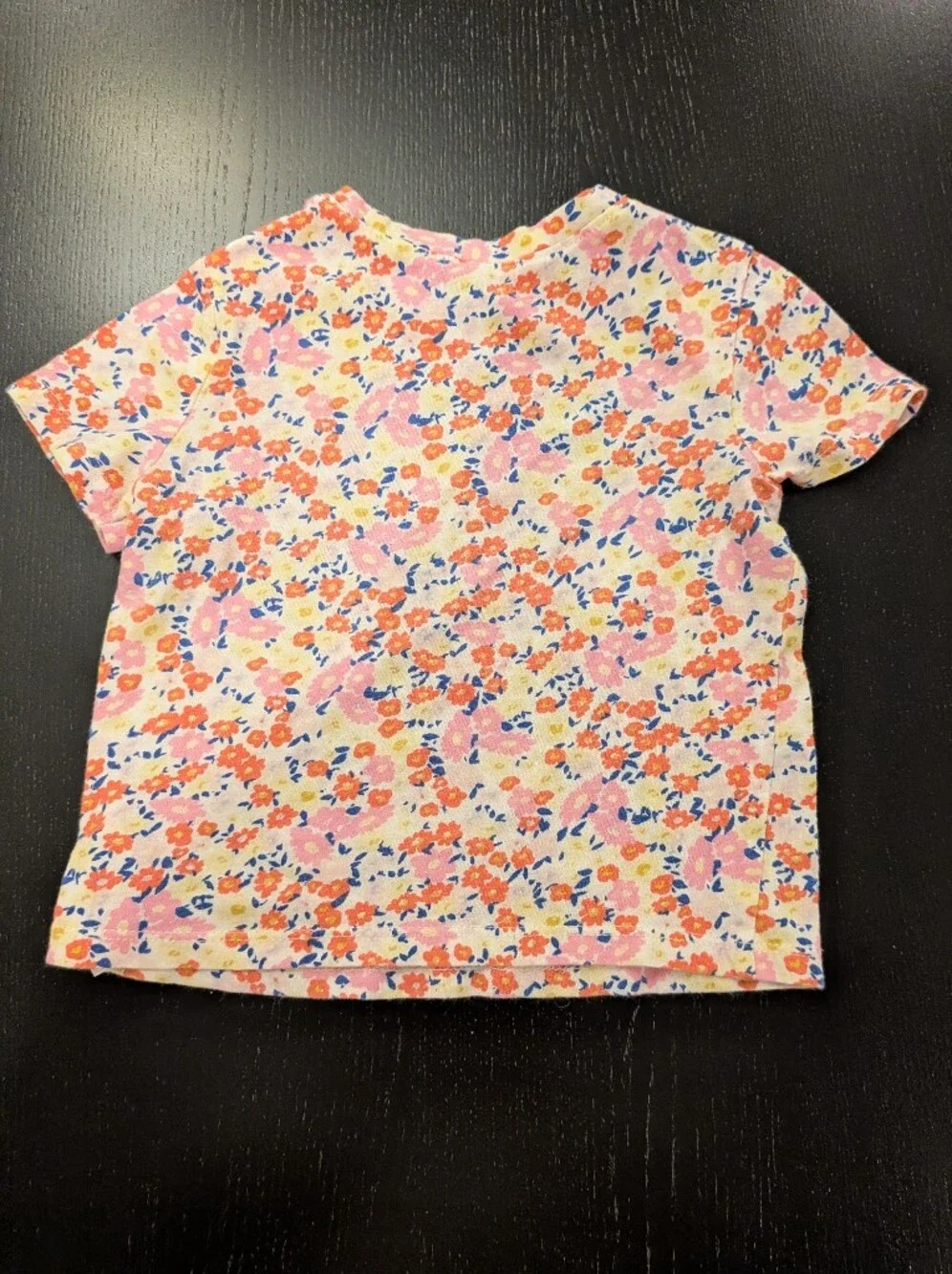 Old Navy Pink Floral Girls' Short Sleeve Tee